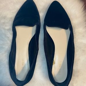 Nine West Black Sholette Velvet Loafers